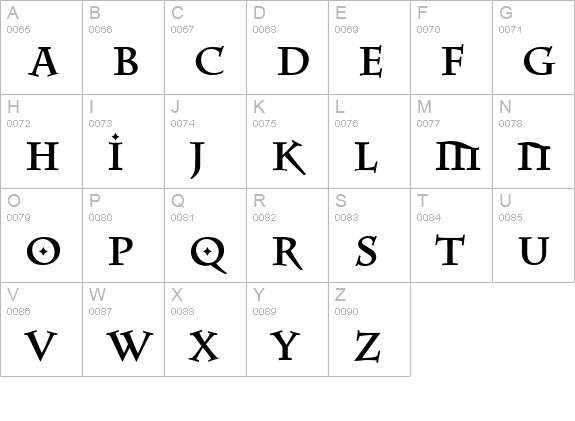 EquipeMedium uppercase A-Z preview