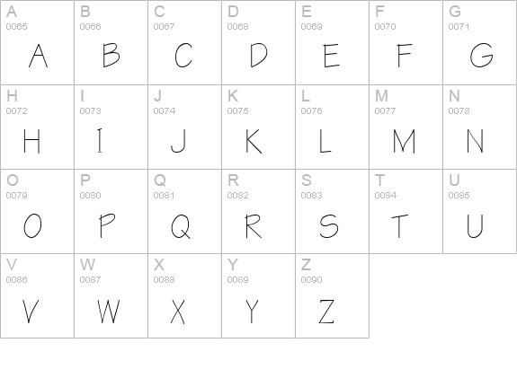 ER Architect 1251 uppercase A-Z preview