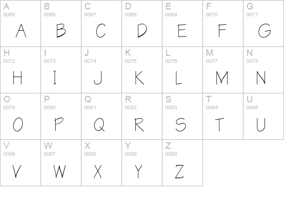 ER Architect KOI-8 uppercase A-Z preview
