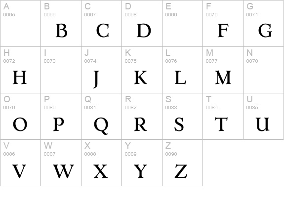 ErasmusMediumExpert uppercase A-Z preview