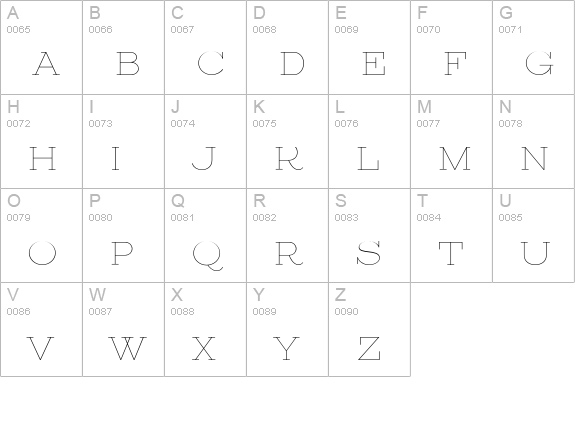 Erotica Capitals Small uppercase A-Z preview
