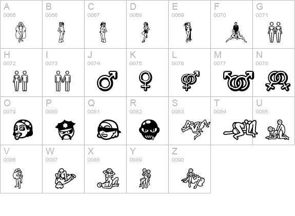 Erotica CD uppercase A-Z preview