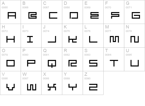 ES Light uppercase A-Z preview