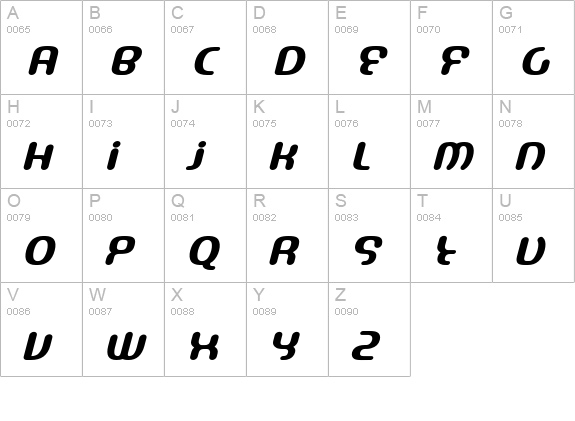 Escape-Regular uppercase A-Z preview