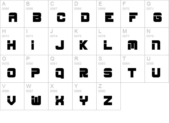 ESP_Bold uppercase A-Z preview
