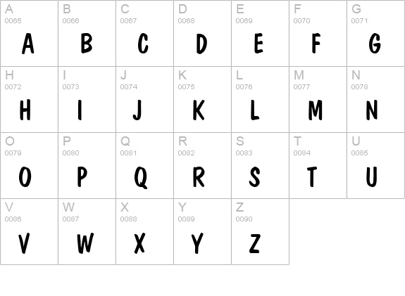 Esperanto uppercase A-Z preview