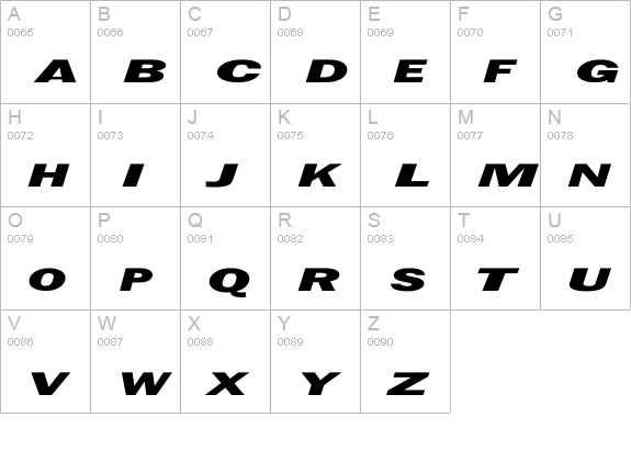 Espionage uppercase A-Z preview