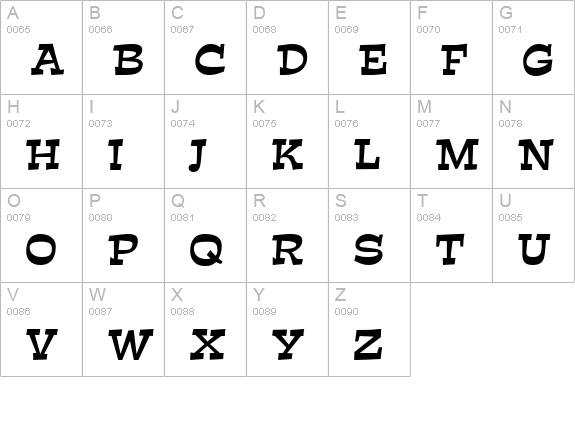 Estro Regular uppercase A-Z preview