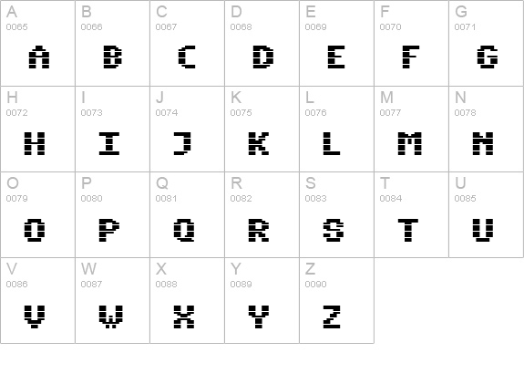 Estrogen uppercase A-Z preview