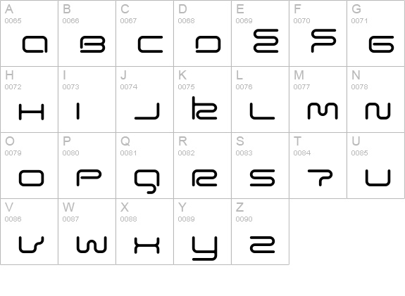 Euphoric uppercase A-Z preview
