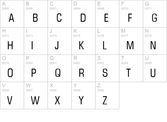 EurasiaCd-Regular uppercase A-Z preview