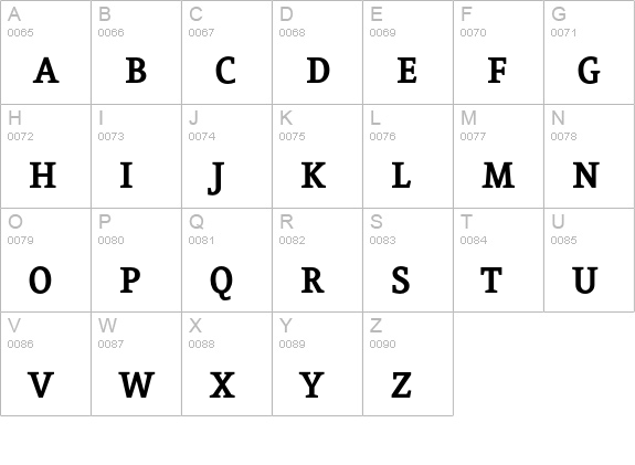 Eureka Bold uppercase A-Z preview