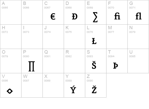 Eureka-BoldExpert uppercase A-Z preview