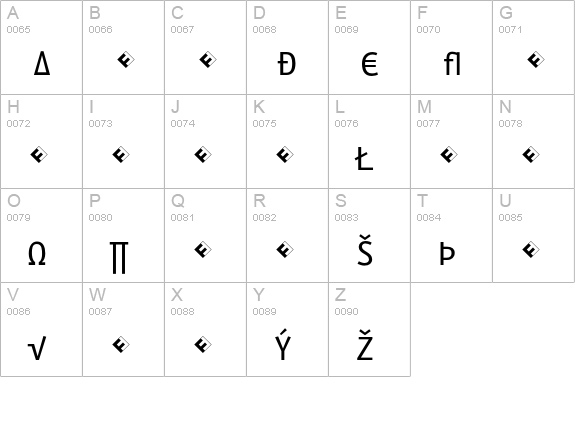 Eureka Mono Exp uppercase A-Z preview