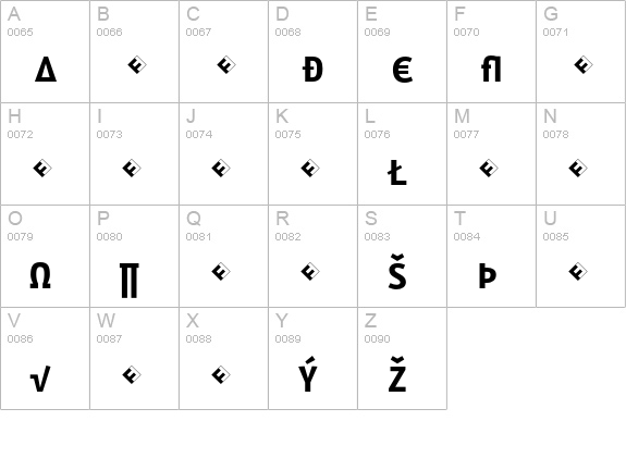 Eureka Mono Exp Bold uppercase A-Z preview