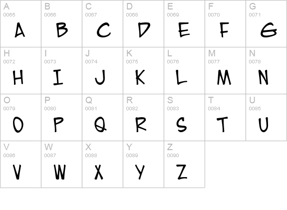 EuroComic uppercase A-Z preview