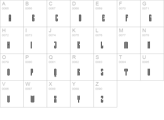 Eveagita Luxury uppercase A-Z preview