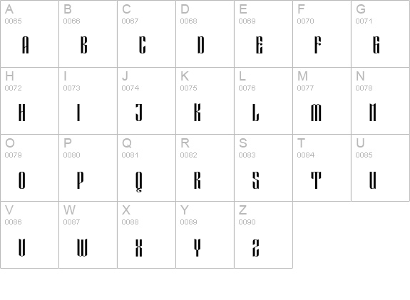 Eveagita Luxury Cap Bold uppercase A-Z preview