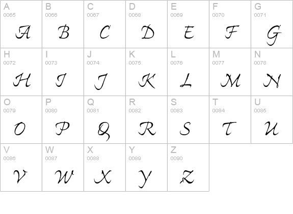 Ex Ponto Regular uppercase A-Z preview