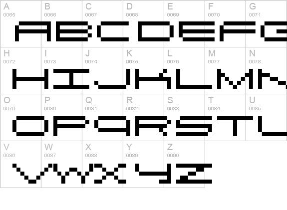 Exceed uppercase A-Z preview