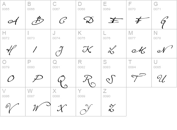 Excellentia in excelsis uppercase A-Z preview