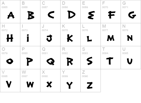 Exotic Island BTN Bold uppercase A-Z preview
