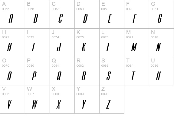 Expel Extended BoldItalic uppercase A-Z preview