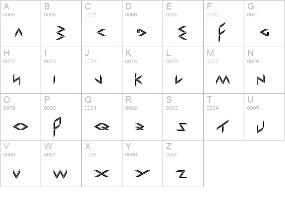 EXPORT import uppercase A-Z preview