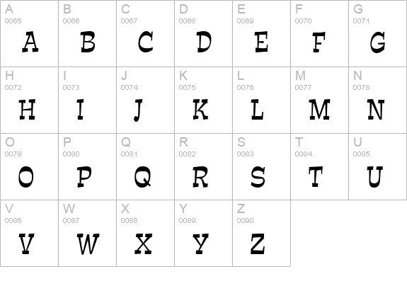 Expose Thin Condensed Normal uppercase A-Z preview