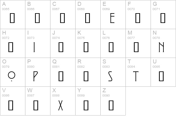 Exposition Sampler uppercase A-Z preview