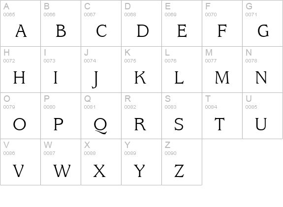 Exposition SSi uppercase A-Z preview