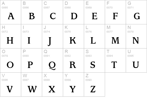 Exposition SSi Bold uppercase A-Z preview