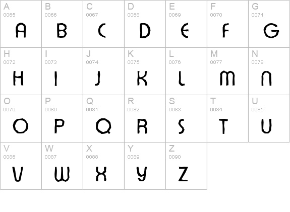 ExpressaAntique-Regular uppercase A-Z preview