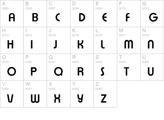 ExpressaSerial-Bold uppercase A-Z preview