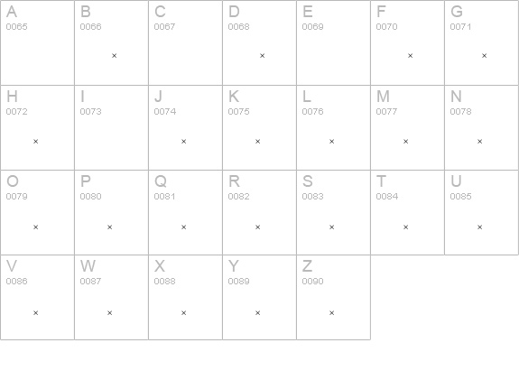 ExtensionExtraBoldTab uppercase A-Z preview