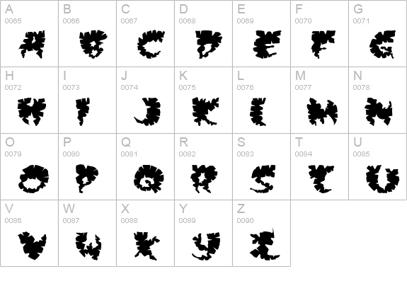 Extra virgin uppercase A-Z preview