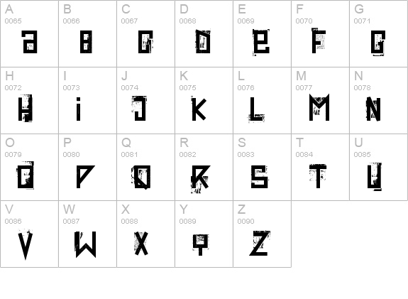 extravaganza- uppercase A-Z preview