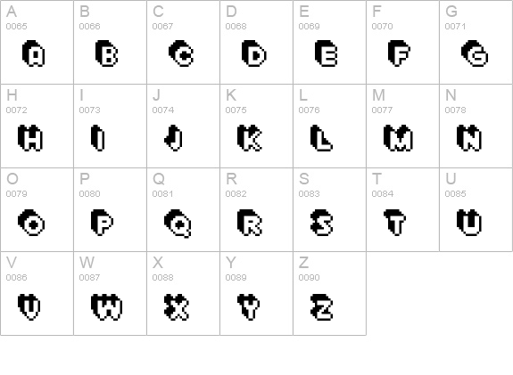 Extrude uppercase A-Z preview
