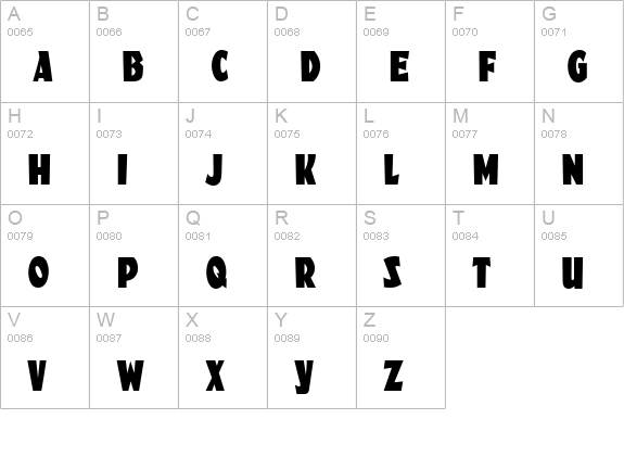F650-Deco-Regular uppercase A-Z preview