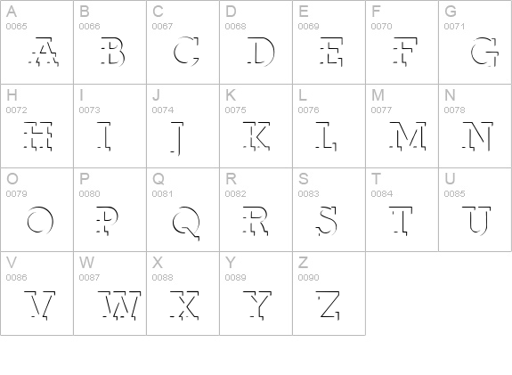 Fab Deco SSi uppercase A-Z preview