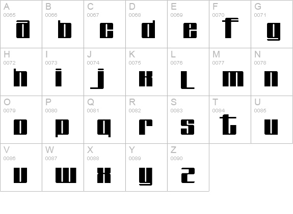 Fabulous uppercase A-Z preview