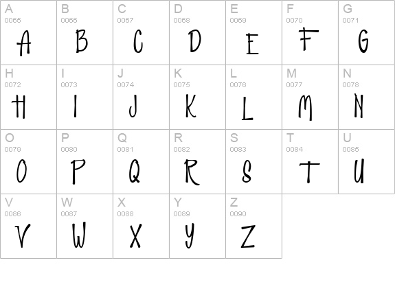 Fabulous 50s Normal uppercase A-Z preview