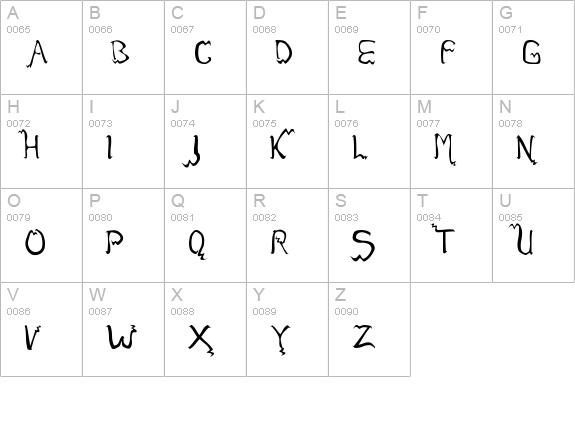 fack uppercase A-Z preview