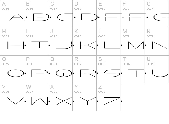 Factor uppercase A-Z preview