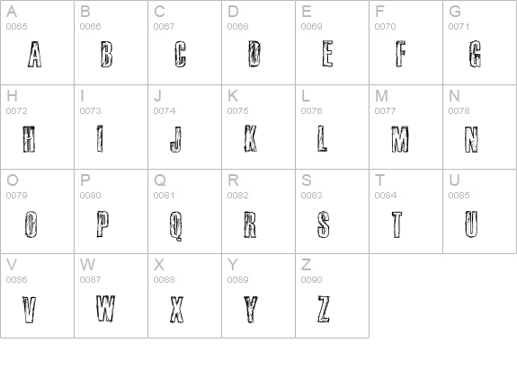 fail uppercase A-Z preview