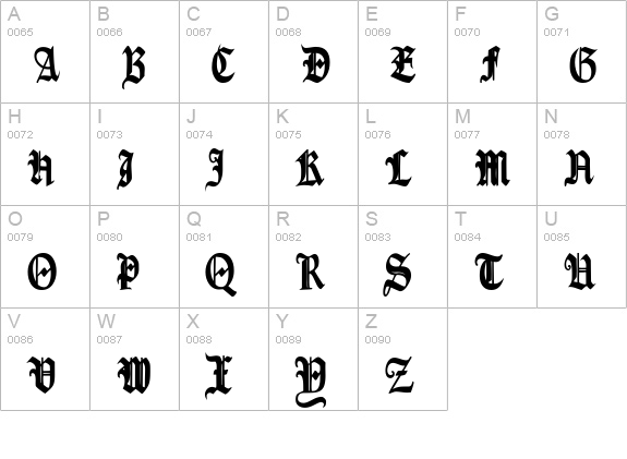 Fains Bold uppercase A-Z preview