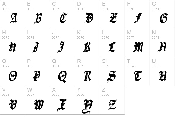 Fains Bold Italic uppercase A-Z preview