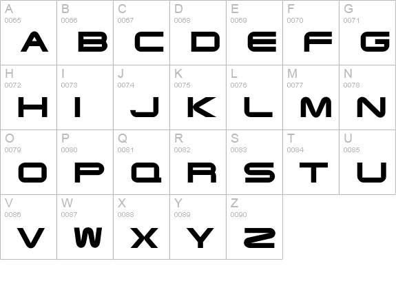 Fairbanks uppercase A-Z preview