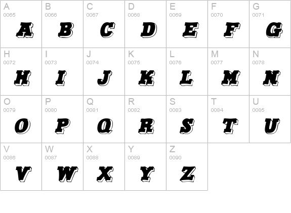 Fairbanks Italic uppercase A-Z preview