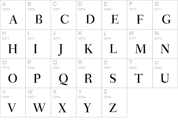 Fairfield LH 55 Medium Small Caps & Old Style Figures uppercase A-Z preview